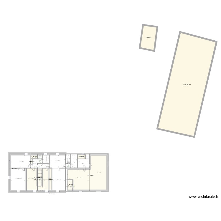 THANNENK+2. Plan de 24 pièces et 673 m2