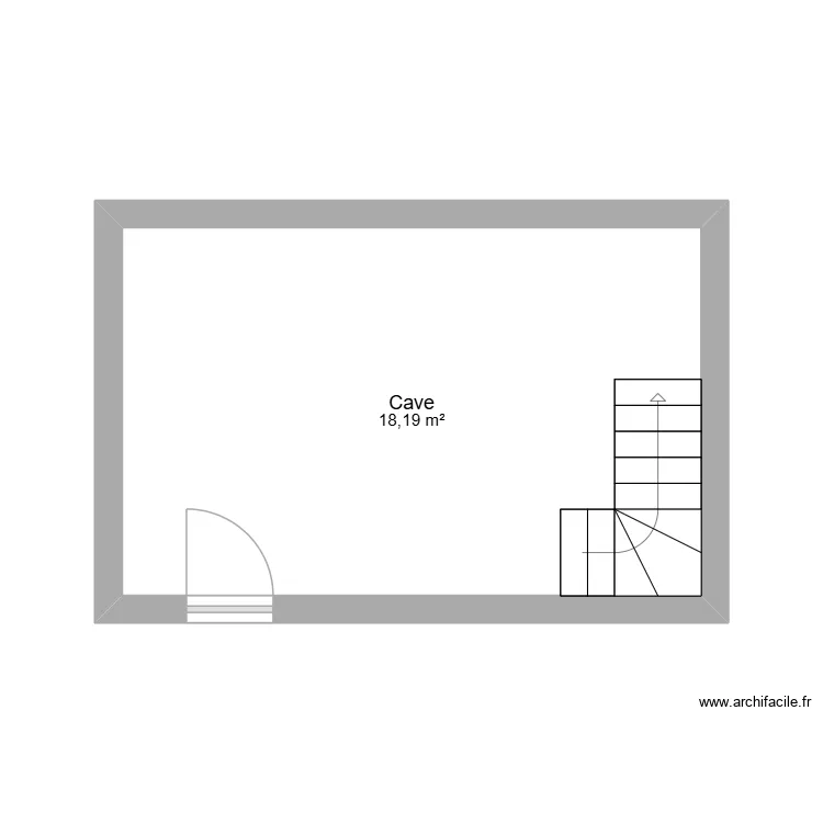 CAVE AVANT Framont.1. Plan de 1  et 18 m²