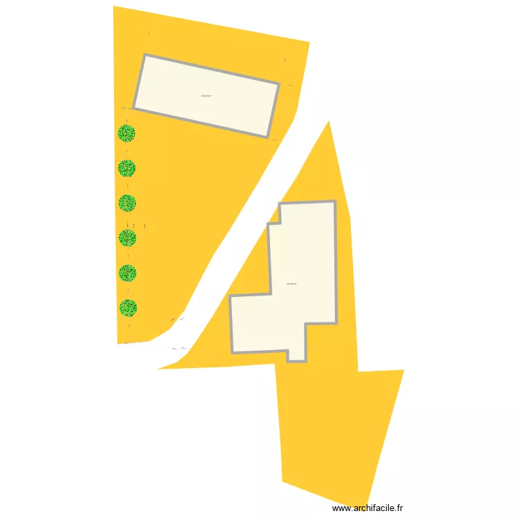 Terrassement. Plan de 2 et 535 m² Terrassement. Plan de 2 et 535 m²