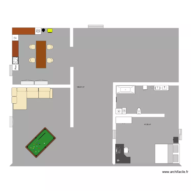 VILAA DE SEMIE LUXE. Plan de 