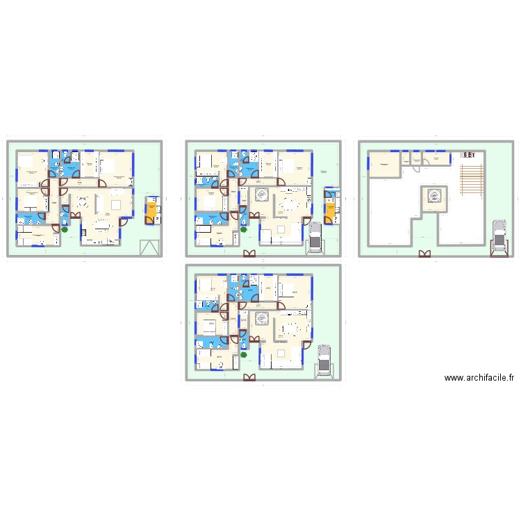 Belly. Plan de 135 pièces et 5408 m2