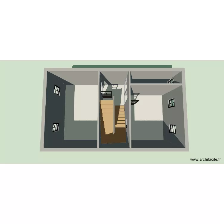 studio amine. Plan de 4 Pièces et 36 m²