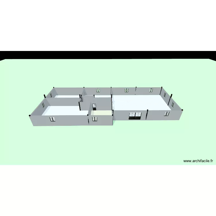 house 1. Plan de 3  et 404 m²