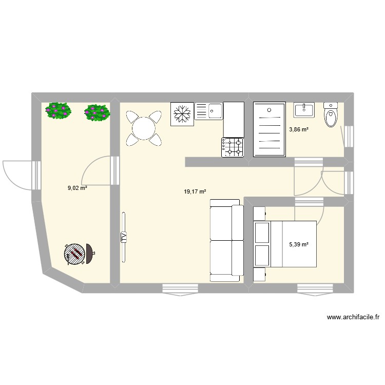 Plan 1. Plan de 0 pièce et 0 m2