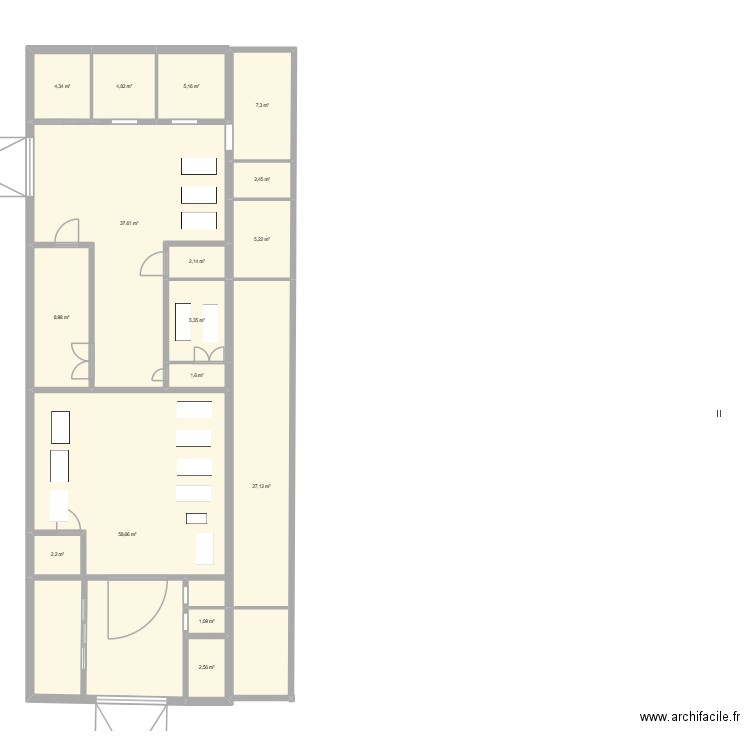 plan armedic. Plan de 16 pièces et 177 m2