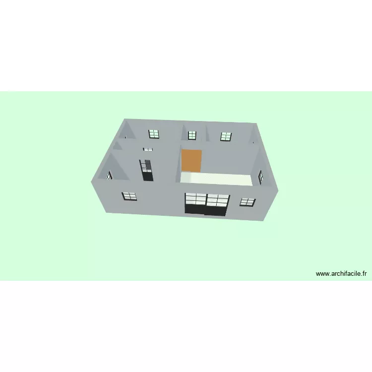 villa f2. Plan de villa f2. Plan de