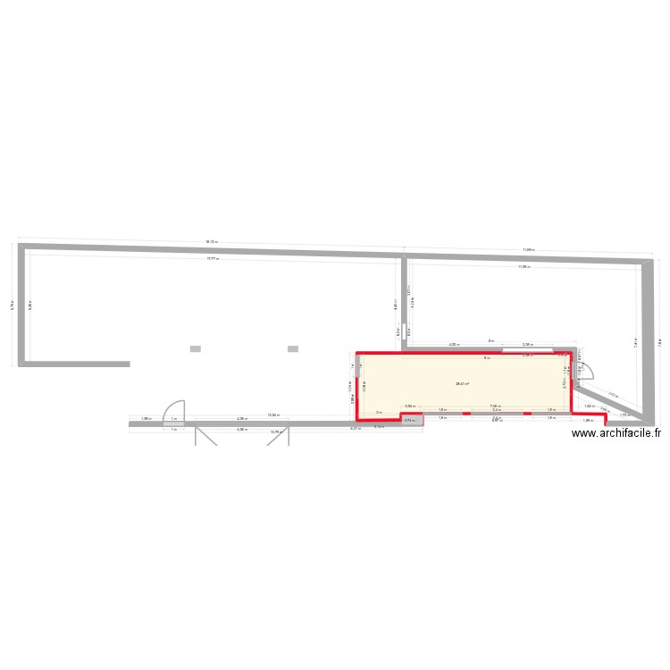 ebblinghem. Plan de 2 pièces et 194 m2