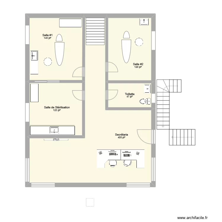 CHDM. Plan de 5 et 78 m² CHDM. Plan de 5 et 78 m²