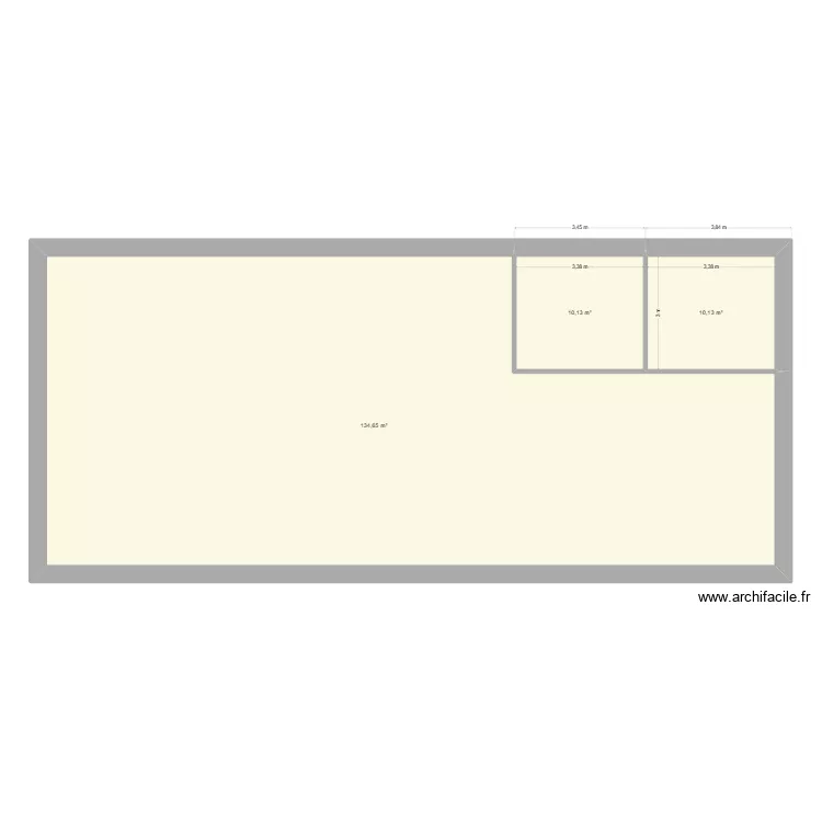 maison long&egrave;re. Plan de 