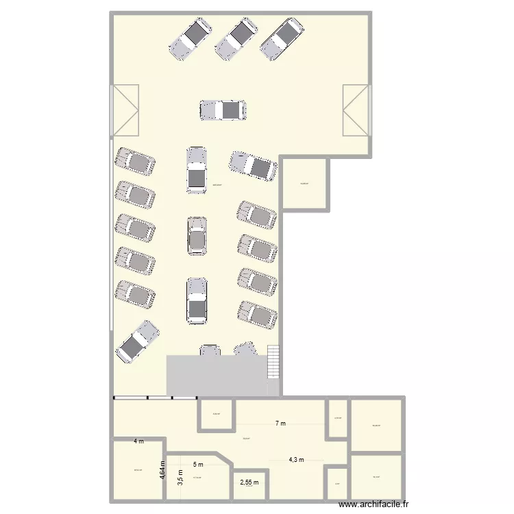S.have sport global. Plan de 11  et 644 m²