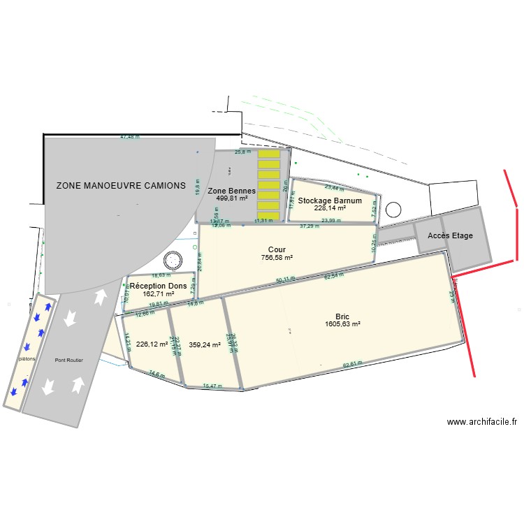 EXTENSION BECHEVIENNE JUIN 2025. Plan de 20 pièces et 5137 m2