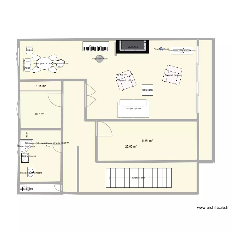 PLAN - 19 AVR 2026. Plan de 5  et 79 m²