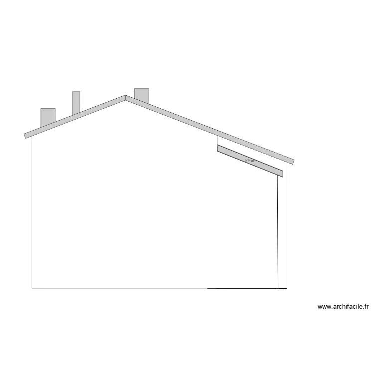 Facade ouest avant.. Plan de Facade ouest avant.. Plan de