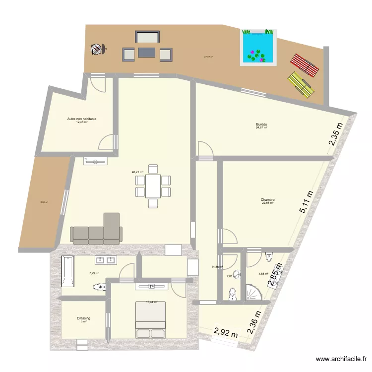 paula2. Plan de 10 Pièces et 158 m² paula2. Plan de 10 Pièces et 158 m²