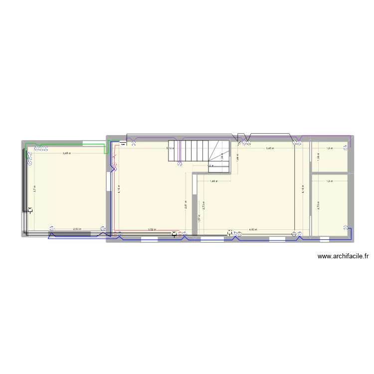 Rdc T2 prises. Plan de 