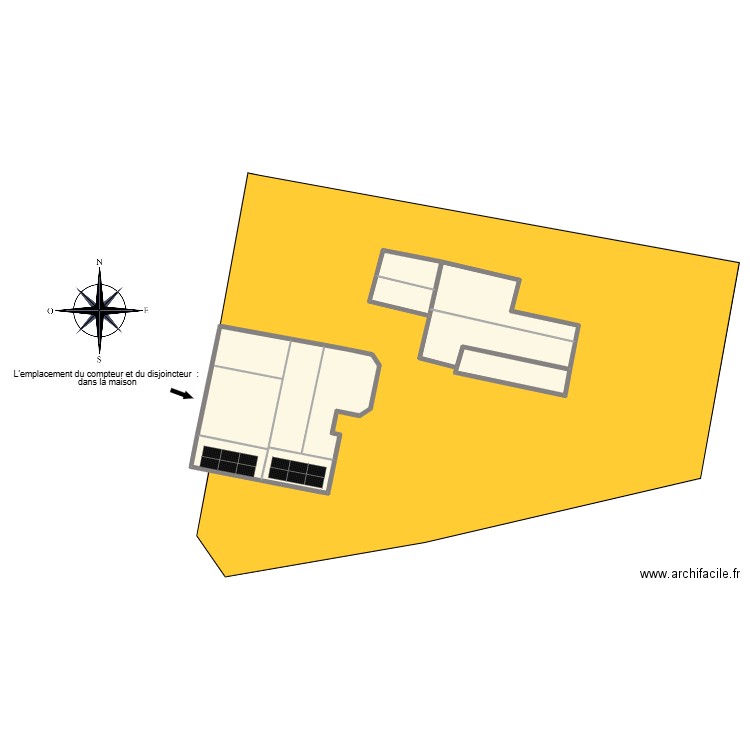 Thareau Jacques. Plan de 10 pièces et 299 m2
