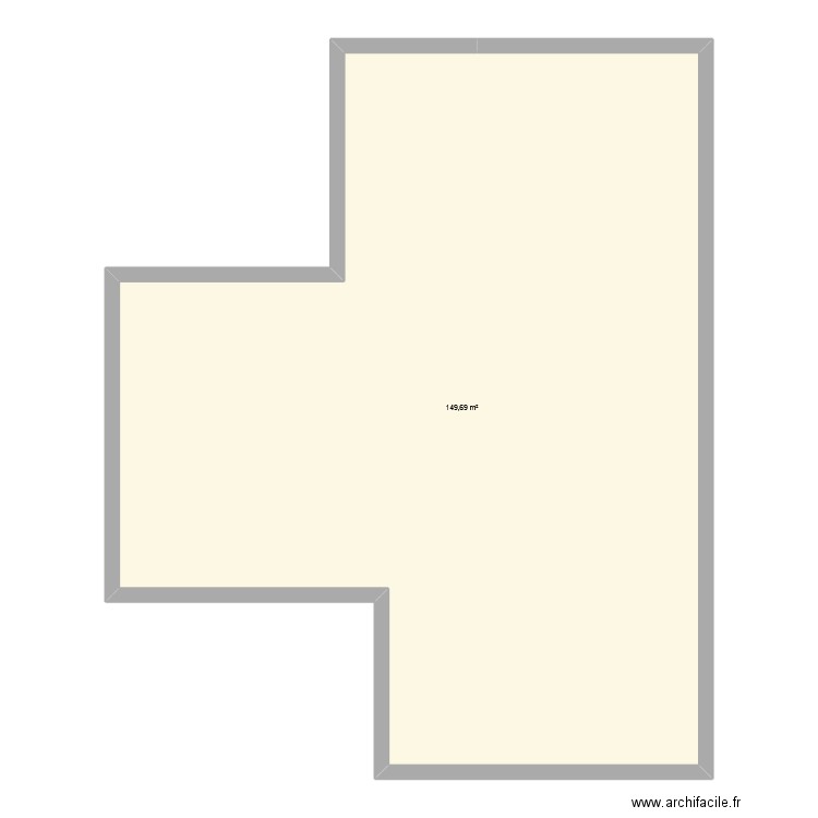 projet 1. Plan de 1 pièce et 150 m2