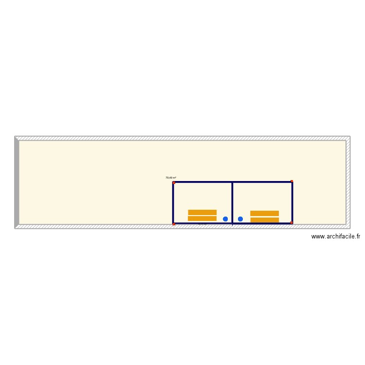Rob van scherpenseel 6900 x 4000. Plan de 4 pièces et 97 m2