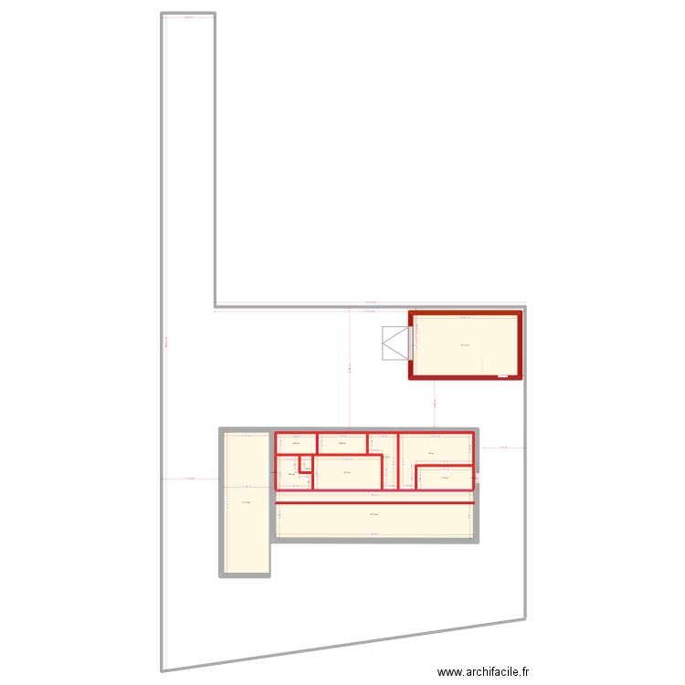 terrain camille 14. Plan de 13 pièces et 191 m2