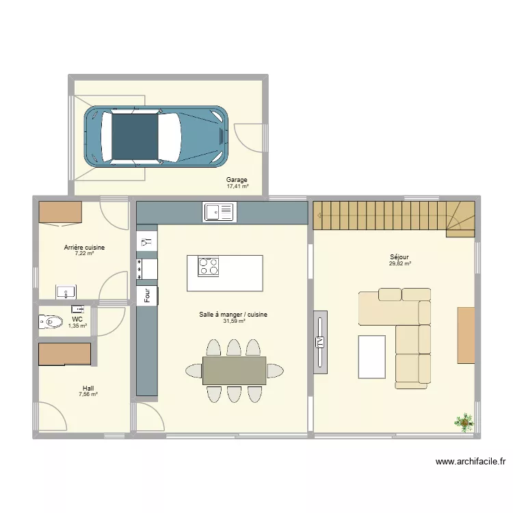 Lot 1 Nandrin. Plan de 6  et 95 m²