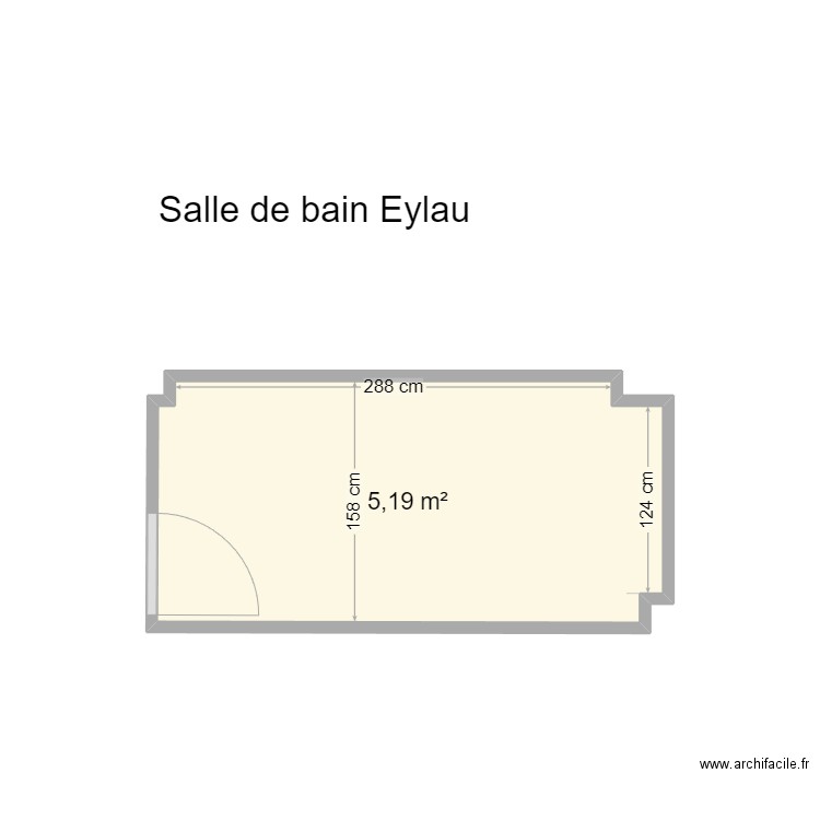 Salle de bain Eylau. Plan de 0 pièce et 0 m2
