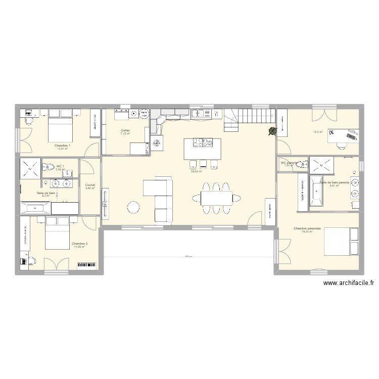 Maison Sarlat + apparts. Plan de 19 pièces et 273 m2