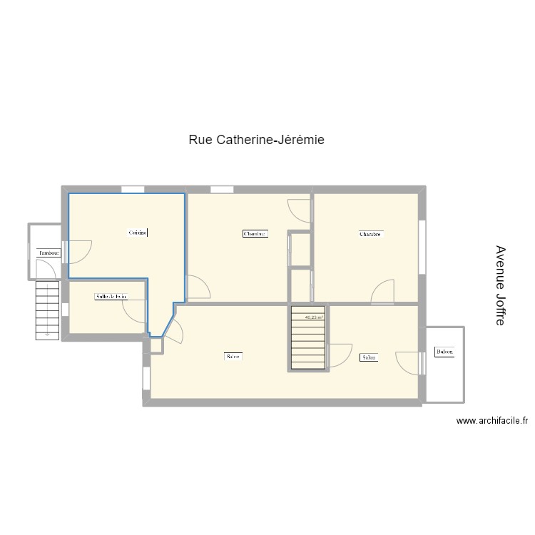 2e étage-salle de bain. Plan de 0 pièce et 0 m2