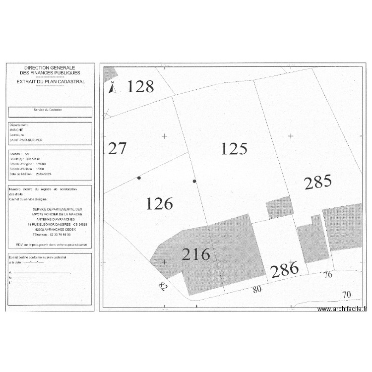 Kairon. Plan de 0 pièce et 0 m2