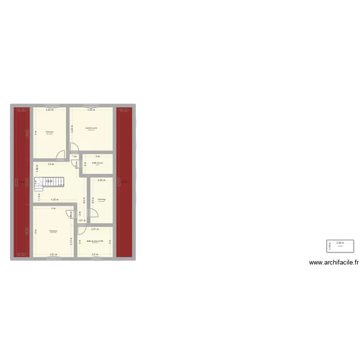 essai four a chaux 31.3 ok. Plan de 32  et 552 m²