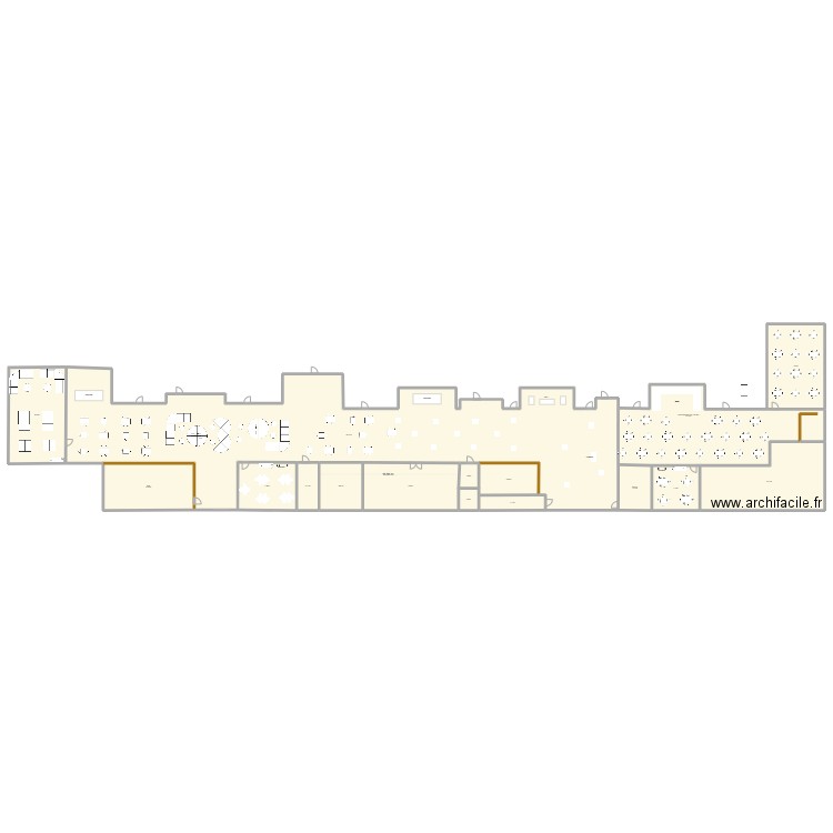 Zones exploitables +1 - Chateau d'Axe. Plan de 16 pièces et 1425 m2