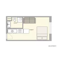 Studio - Square Joseph Hanse 3  1200 — Woluwe-Saint-Lambert