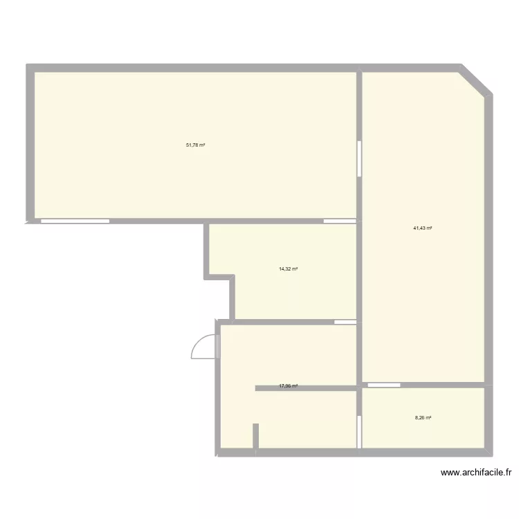 BAR RESTAURANT EXISTANT. Plan de 5  et 134 m²