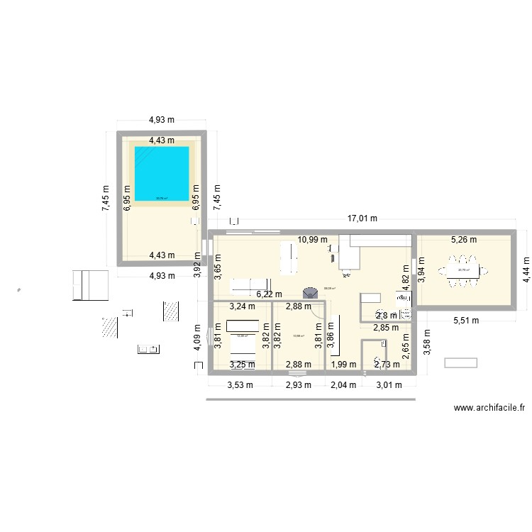 2025 12. Plan de 5 pièces et 133 m2