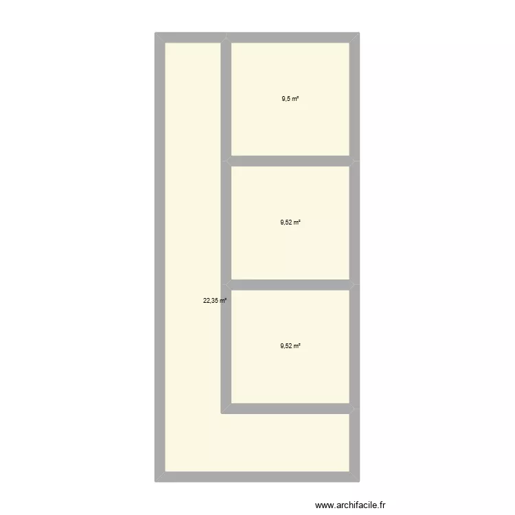 avb. Plan de 4 pièces et 51 m²