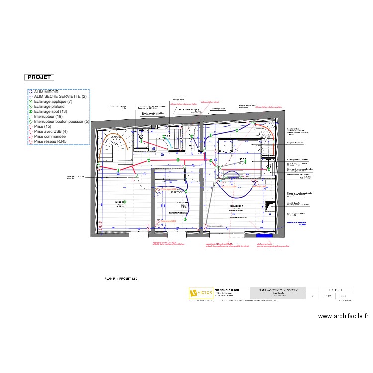 LORILLOU R+1 190225. Plan de 0 pièce et 0 m2