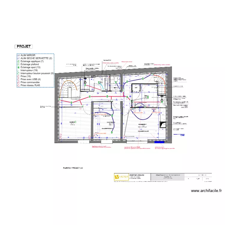 LORILLOU R+1 190225. Plan de 