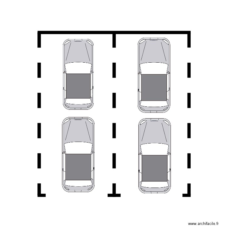 Extérieur parking. Plan de 0 pièce et 0 m2