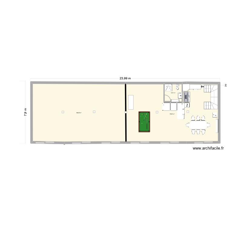 Moulin Accueil RDC Salle de jeu. Plan de 0 pièce et 0 m2