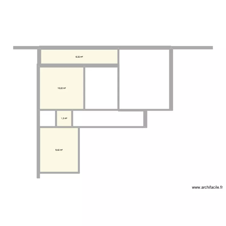 SETE5. Plan de 4 Pièces et 27 m²