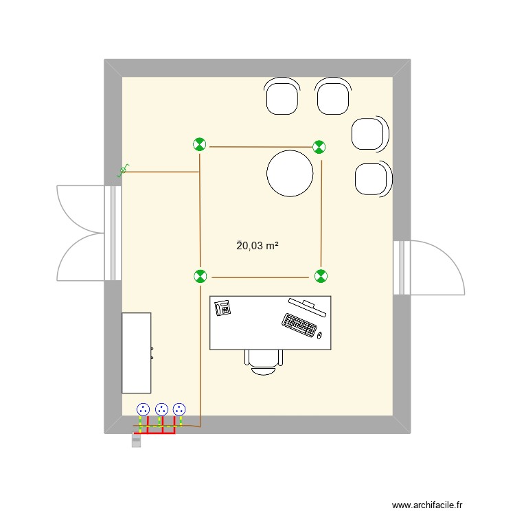 bureau. Plan de 0 pièce et 0 m2 bureau. Plan de 0 pièce et 0 m2