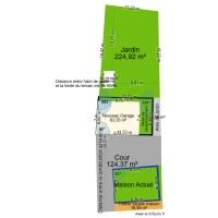Plan de masse sur cadastre
