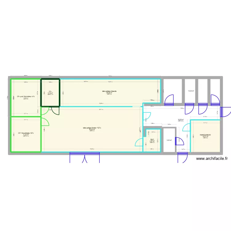 LABO AU PALAIS CHAROLAIS. Plan de 11 et 158 m² LABO AU PALAIS CHAROLAIS. Plan de 11 et 158 m²