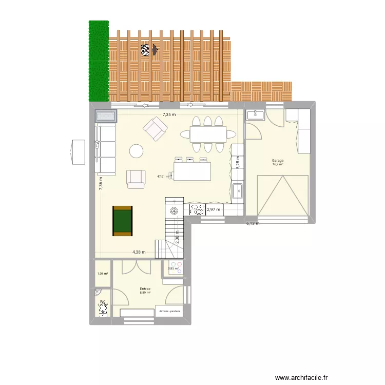Louis_20260816. Plan de 20  et 160 m²