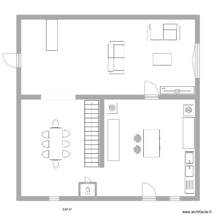 DO 4 f&eacute;vrier. Plan de 3  et 99 m²