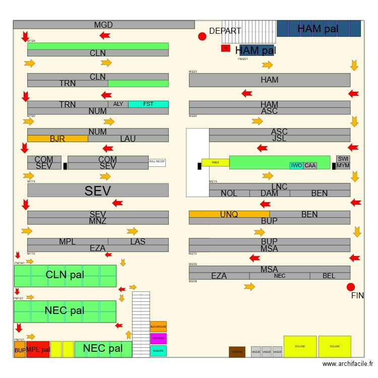 Projection mezza 17 12 2024. Plan de 1 pièce et 656 m2