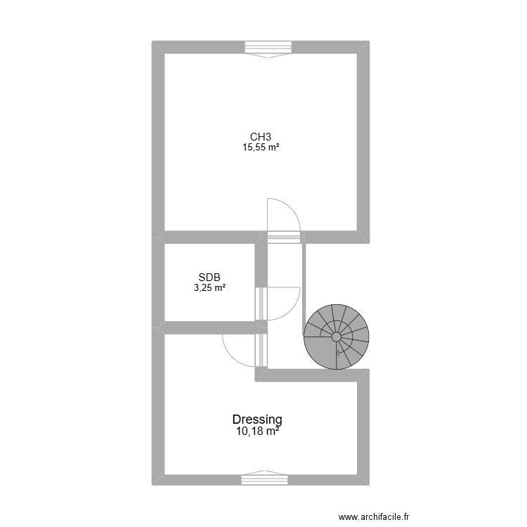 etage. Plan de 0 pièce et 0 m2