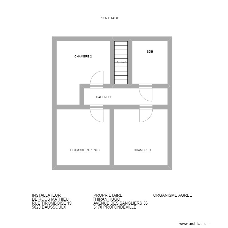 THIRAN 1ER. Plan de 0 pièce et 0 m2