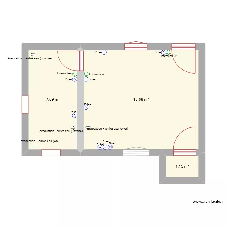 buanderie paroisse. Plan de 3 et 27 m² buanderie paroisse. Plan de 3 et 27 m²