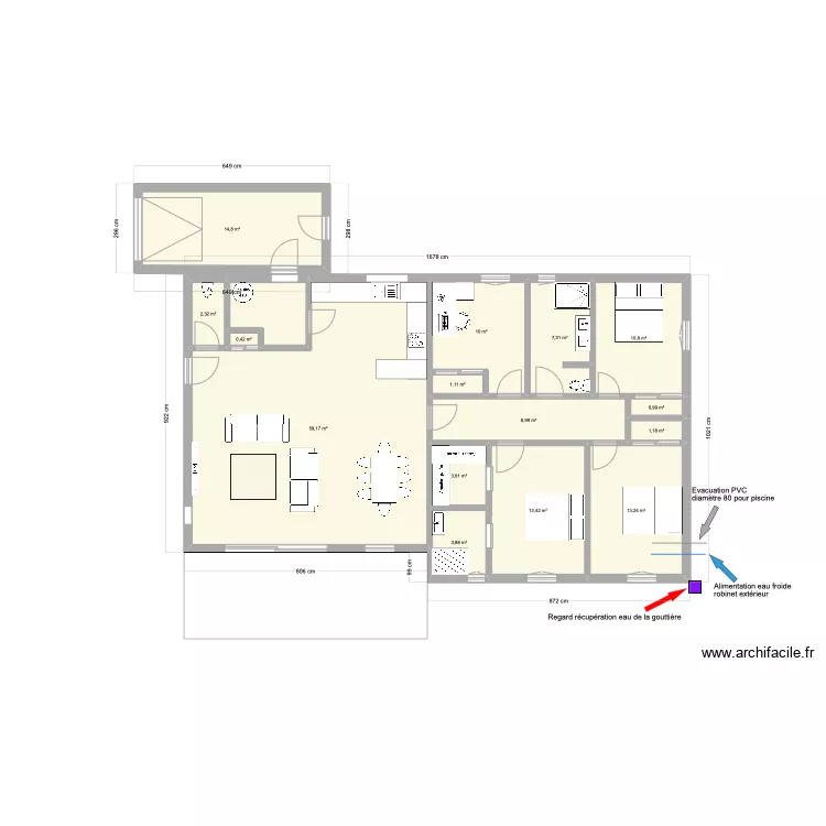 Projet_Villa_evacuation piscine. Plan de Projet_Villa_evacuation piscine. Plan de