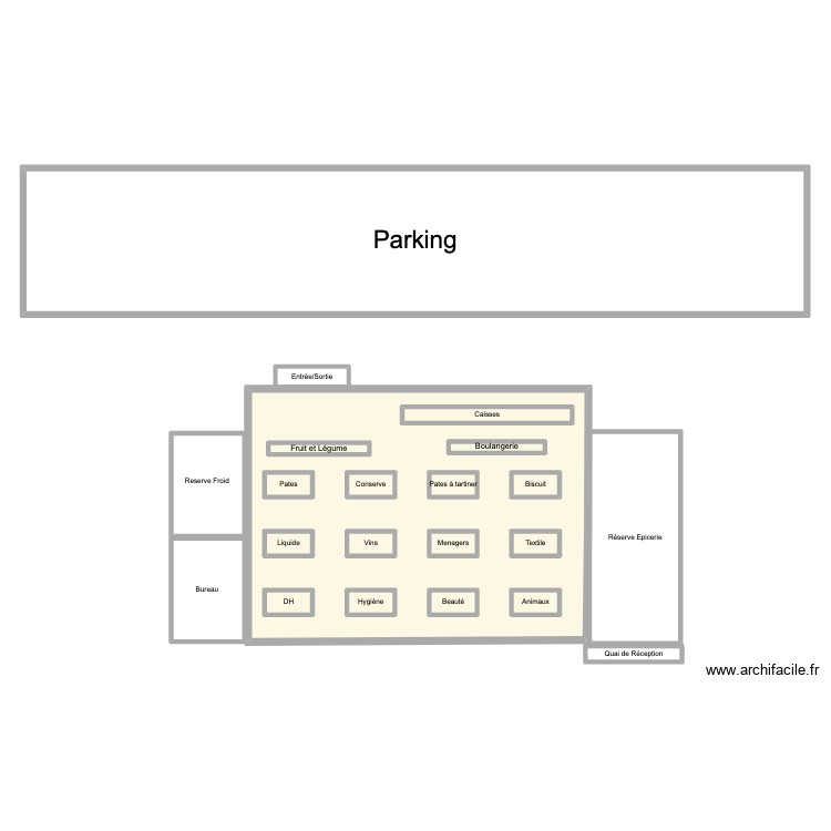 intermarch&eacute; Emma. Plan de 0 pièce et 0 m2